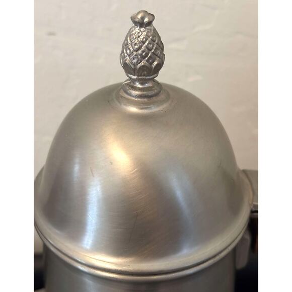 Vintage International Silver Company Pewter Coffee Tea Pot Creamer Sugar Set USA - Picture 4 of 7